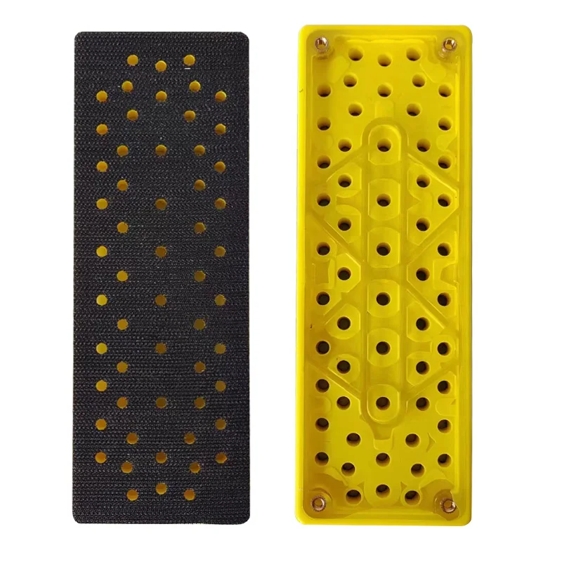 70*198mm 범용 트레이 공압식 사각 건식 그라인더 섀시 사포 샌딩 스틱 디스크 적합