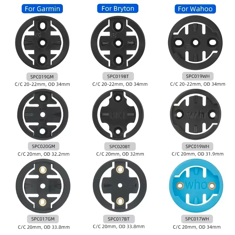 2PCS Bicycle Computer Mount Adapter for Garmin/Magene/Bryton/Wahoo Headlight Rear Radar Light Inserts Cycling Accessories view 4