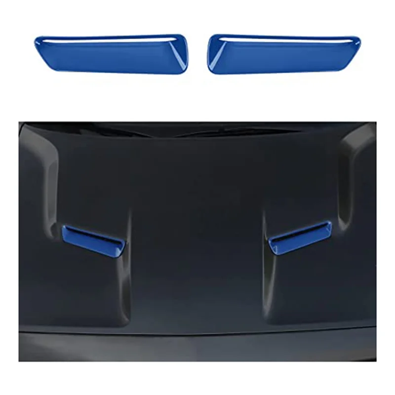 -AT52 capó aire acondicionado salida de aire ajuste accesorios exteriores para Dodge Challenger 2015-2022 ABS 2 piezas