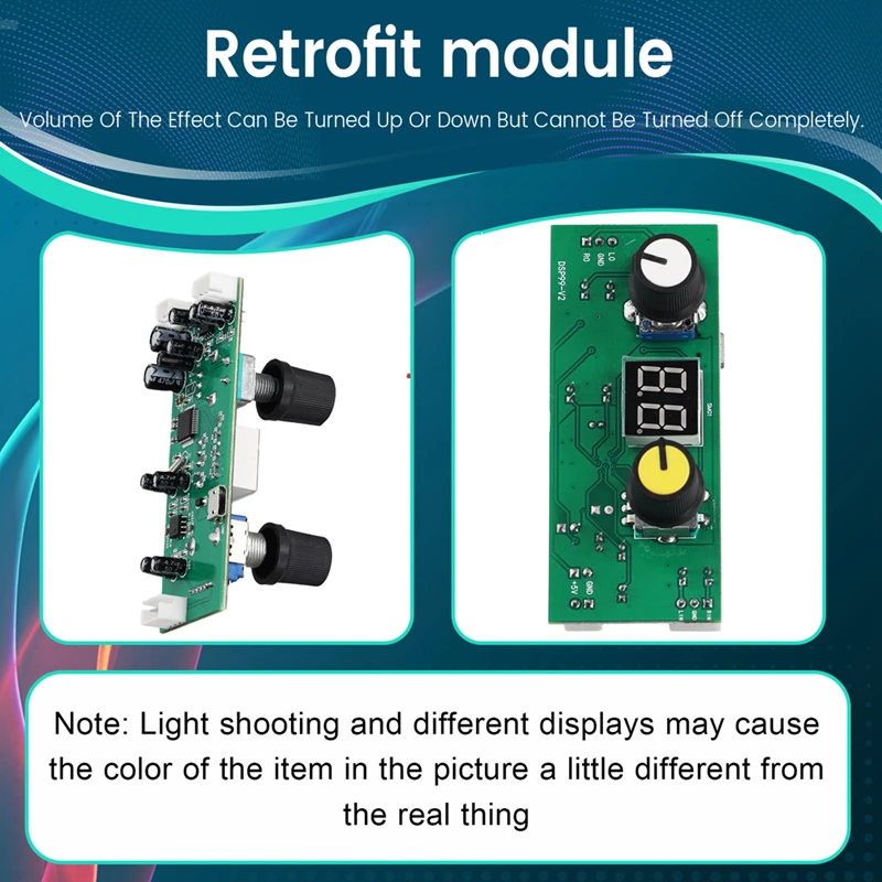 DSP Digital Reverb Module Singing Reverb Board Module KTV Mixing Console Effects Anti-Whistle Modification Module