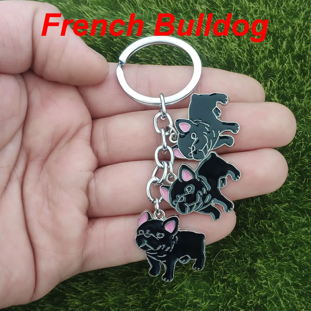 Pomeranian Dog Keychain Chow chow Dachshund Key Ring Girl Individual Casual Gift