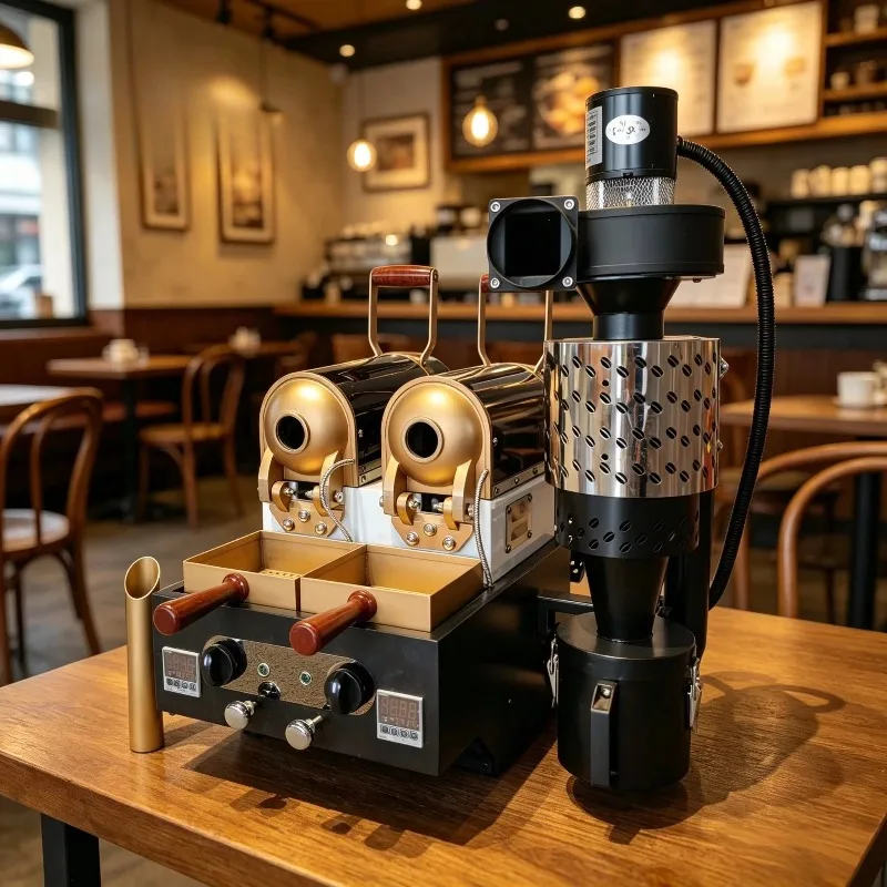 Airo Cafe Lab 100g 200g 300g 400g 500g 600g Sample Roaster Electric Gas Coffee Bean Roasting Machine Tostadora De Cafe for Home