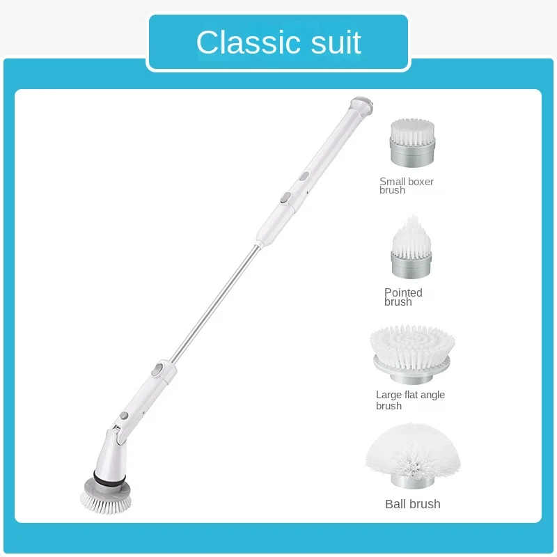 Pqf Electric Cleaning Brush Toilet Brush Bathroom Multifunctional Cleaning Gadget