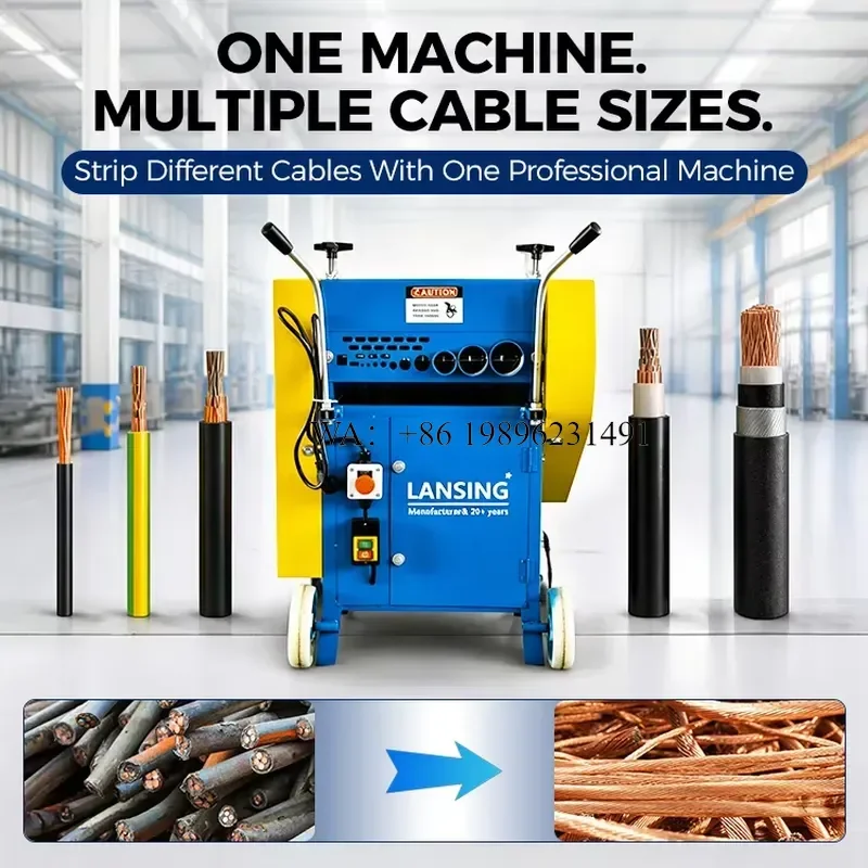 Wmwmnu for Lansing F60-1 Compact Efficient Wire Stripping for Scrap Cable Recycling