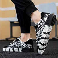 Nouvelles Chaussures de Skateboard Tendance pour Hommes – Baskets Décontractées Antidérapantes en Toile à Motifs pour la Marche en Extérieur – Zapatos Sportifs pour Homme 5
