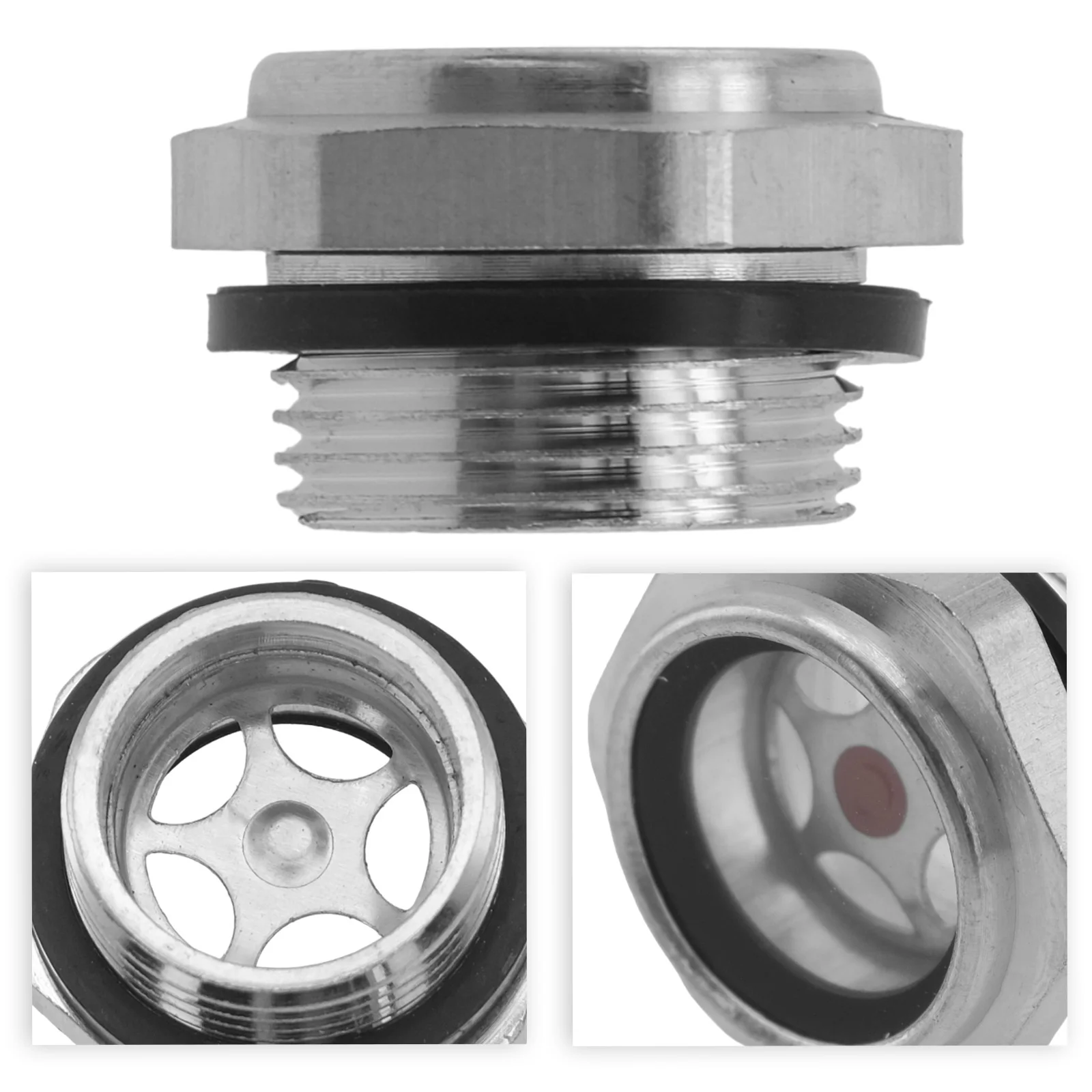 1pc Oil Level Mirror Air Compressor Oil Sight Glass 3/4\