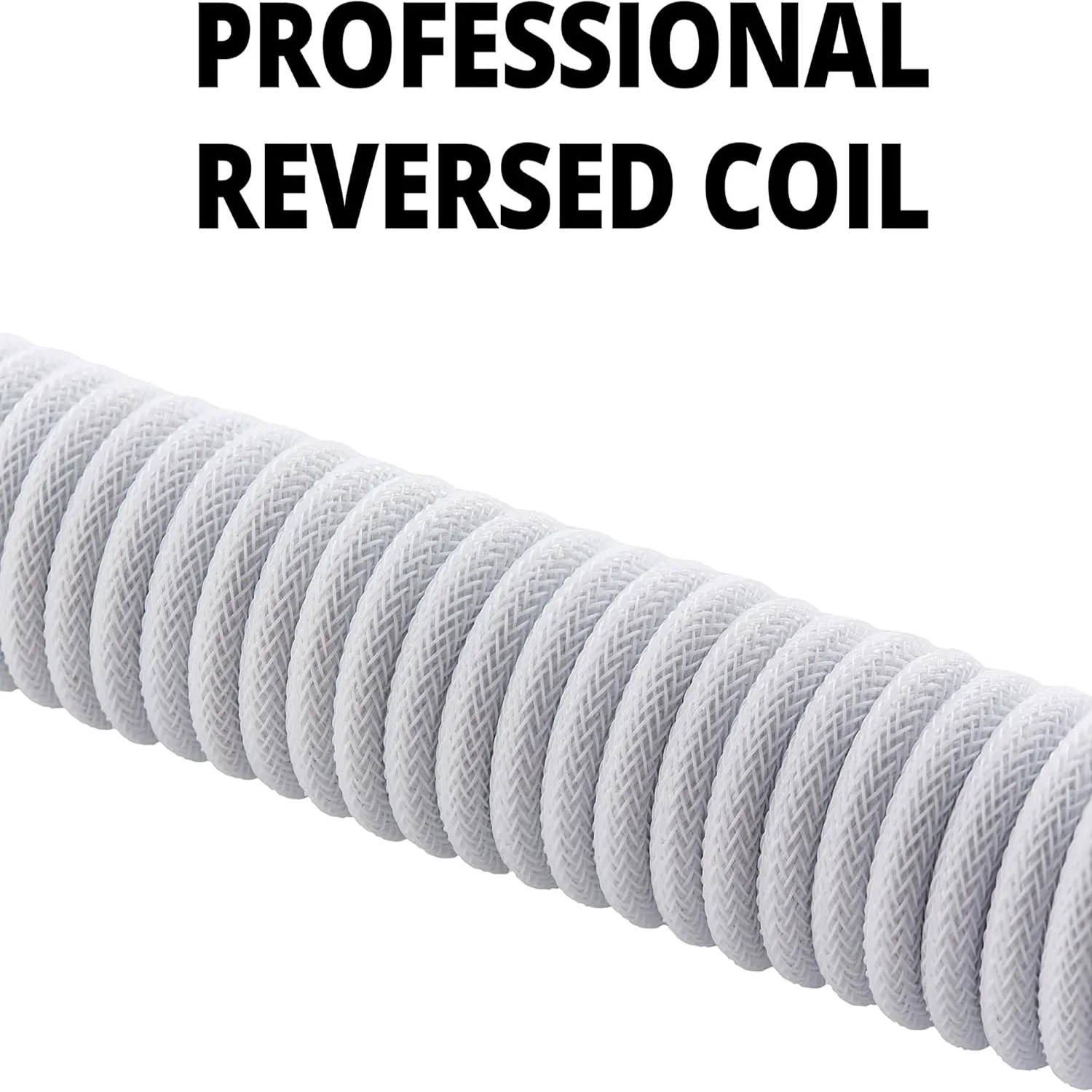 Nuevo Cable USB C en espiral ATTACK SHARK C01 PRO para teclado de juegos, Cable cargador de teclado mecánico de doble manga trenzado personalizado