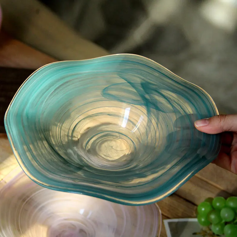 

Creative Fruit Tray Storage Tray Tea Table Ornament Glass Fruit Salad Bowl Kitchen,Dining & Bar