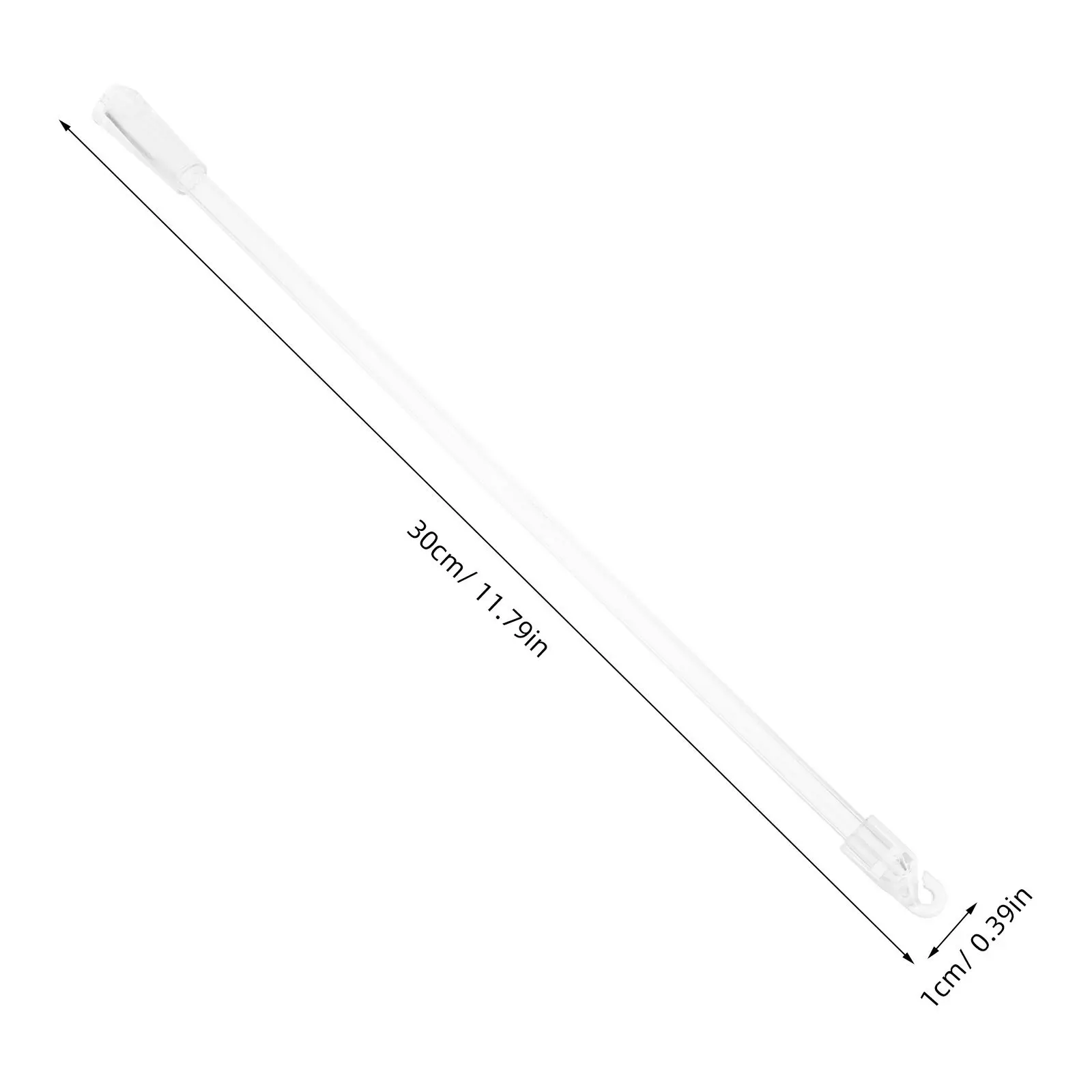 30Cm Long Acrylic Vertical Blind Wand Clear Blind Opener Stick for Vertical Blinds Replacement Parts Elegant Design Flexible