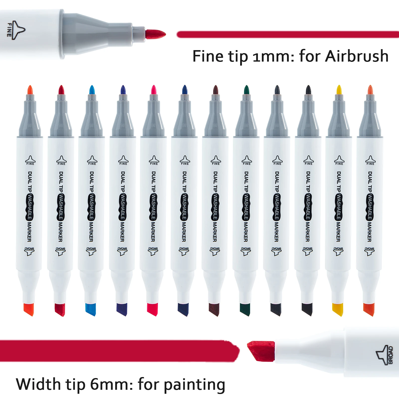 Tenwin Art Electric Spray Pen Airbrush Set Multi-function Color Inkjet Painting Brush Washable Spray Painting Hand Drawn