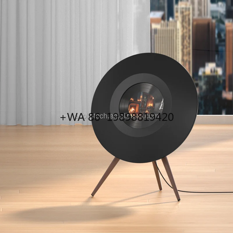 Lyric Display Speaker Powerful Sound with Dynamic Lyrics Visualization, Modern Wireless Audio System for Living Room