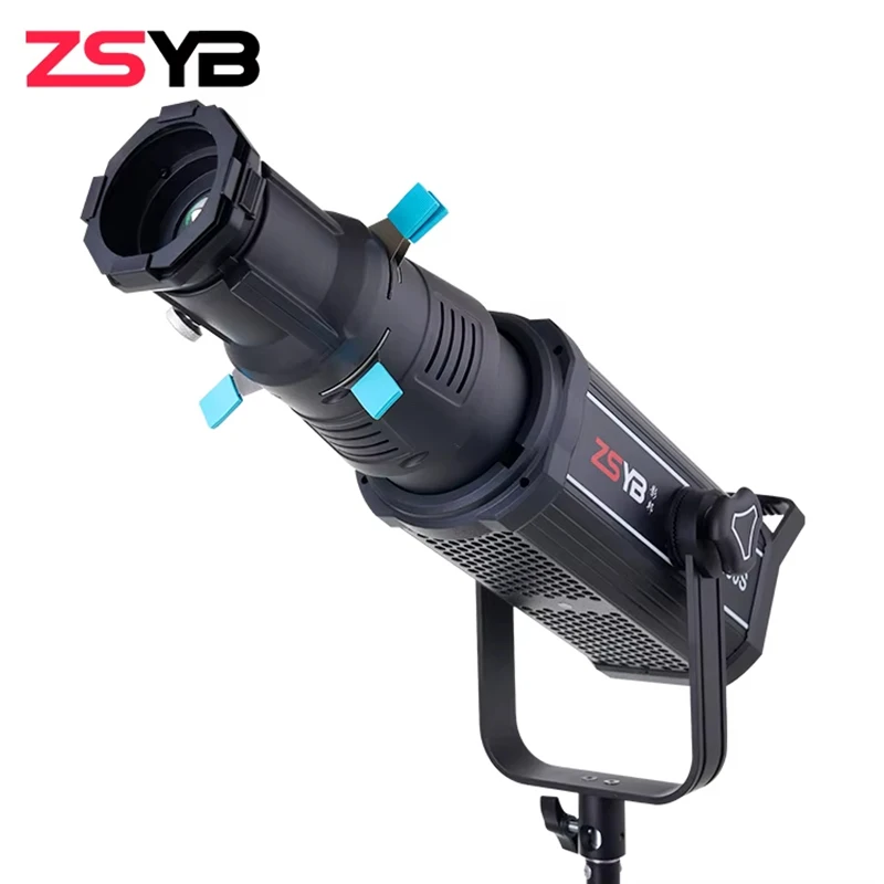 ZSYB YG90 19 36 Degrees Bowens Mount Spotlight Proiector Photo Studio Accessories with Built-in Geometric Sheet Shapes Filter