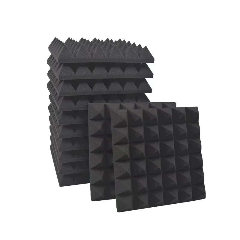 Self-Adhesive Acoustic Soundproof Foam Sound Absorbing Canceling Panels Eggcrate Acoustic Wall Stickers For Home KTV Studios