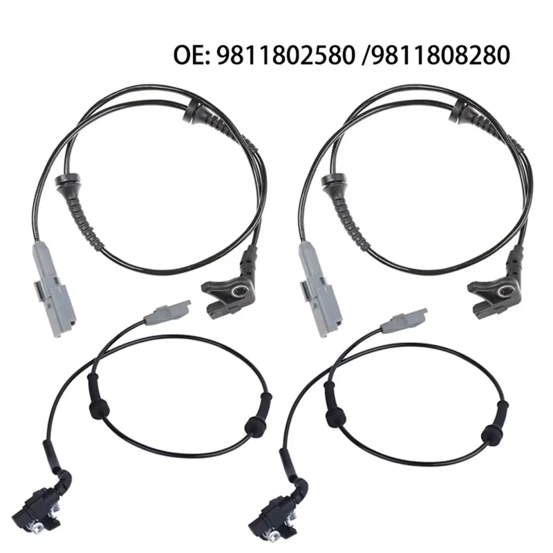 Front Rear Wheel Speed Sensor 9811802580 9811808280 For 307 308 408 3008 Citroen C4L 4545L0 454508 ABS Sensor