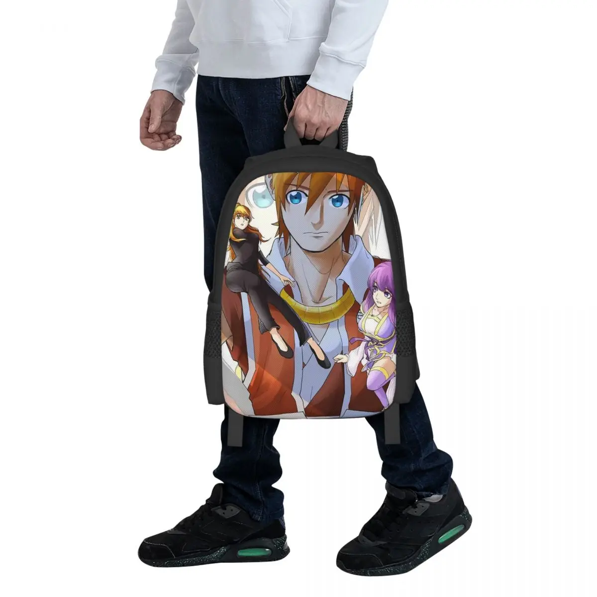 Tales Demon And God Trio Couple Student Backpack School Bag Hiking Travel Daypack for Men Women Fashion Bookbag Shoulder Bags