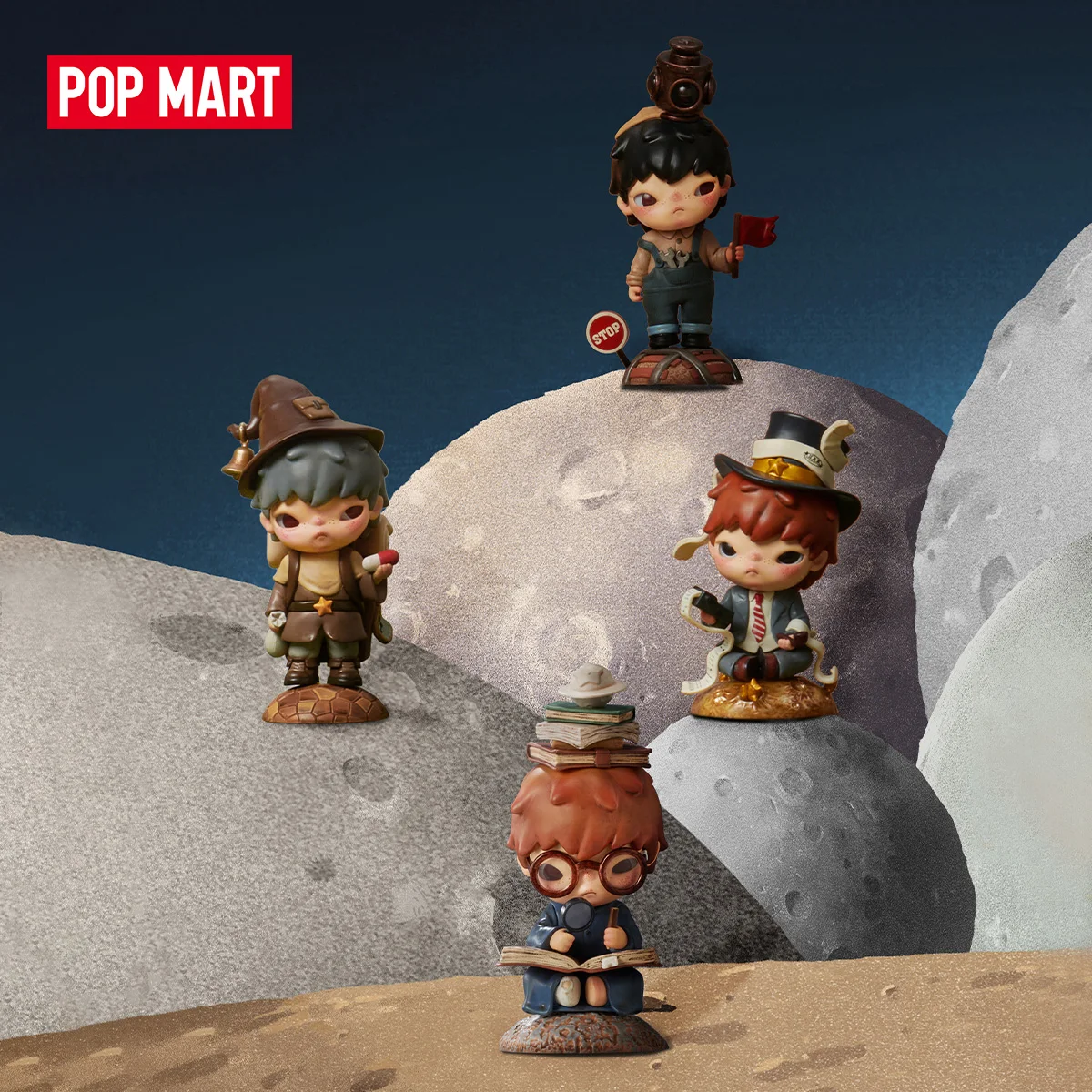 Pop Mart 12Pcs Whole Set Hirono × Figuras Da Série Le Petit Prince 1 Unidade/12 Peças Figura De Caixa Cega Popmart