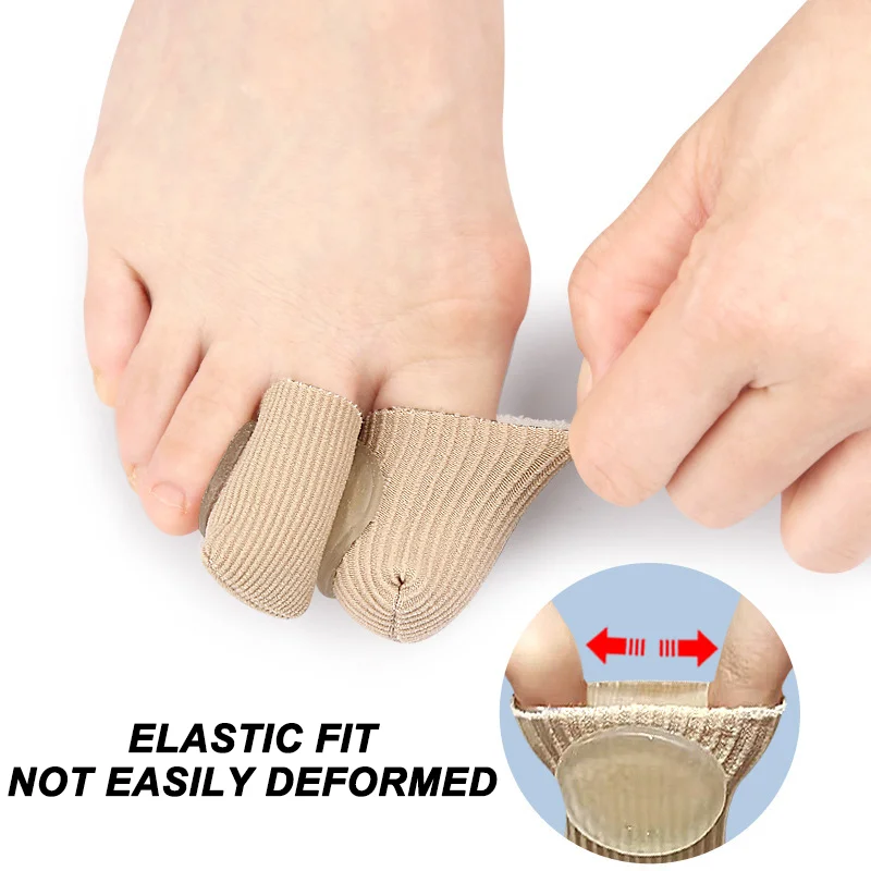 Eendelige Graanbeschermer Van Gesloten Vezels Met Zacht Sebs-Materiaal, Teenafscheiders, Trimbare Dubbellaagse Zelfklevende Vingerslee