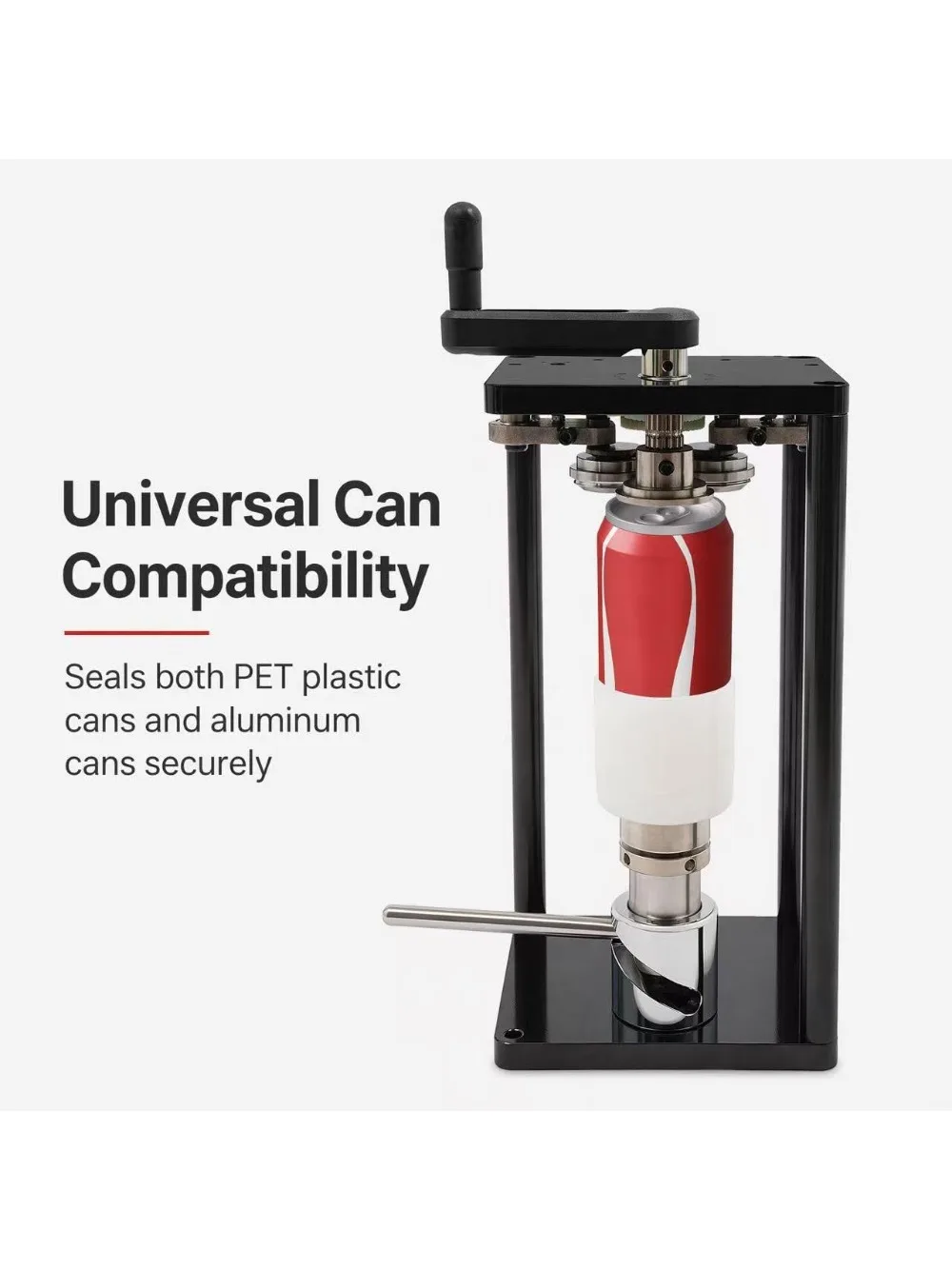 Manual Can Sealer hine for PET Aluminum Cans Adjus Height Home Beer Soda Sealing 10 Pcs/min