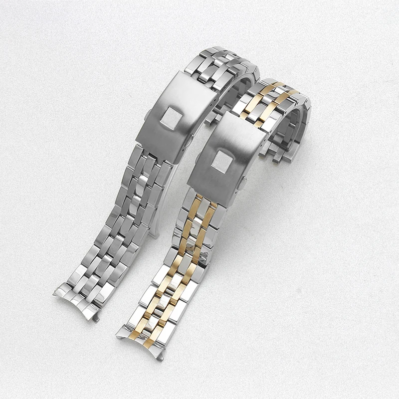 솔리드 스테인리스 스틸 1853 시계 스트랩, 쿼츠 시계 T-SPORT, 19mm, 20mm, PRC200, T17, T461, T014430, T014410