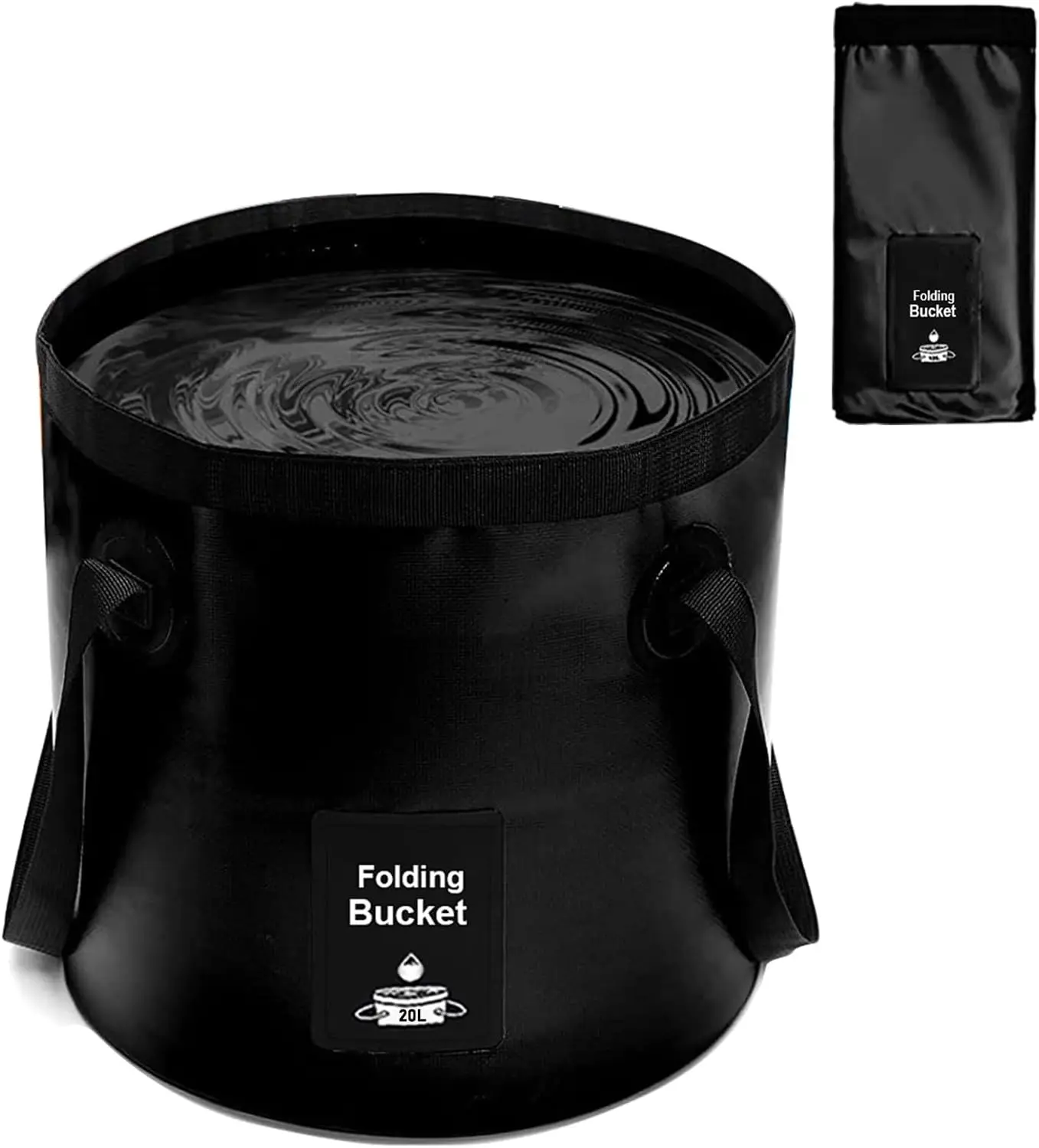 

Складное ведро на 20 л с ручкой, легкий складной контейнер для воды для активного отдыха на природе