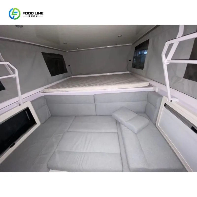 Customized Lightweight Aluminum Four Wheel Drive Slide In Truck Camper Tent Off Road Pickup Roof Tent For 3 People