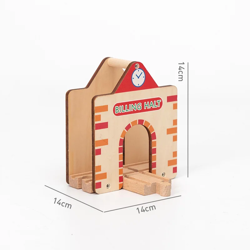 EDWONE All Kinds Train Garage Air Staion Wood Track Beech Wooden Railway Train Track TOY Accessories fit for Biro