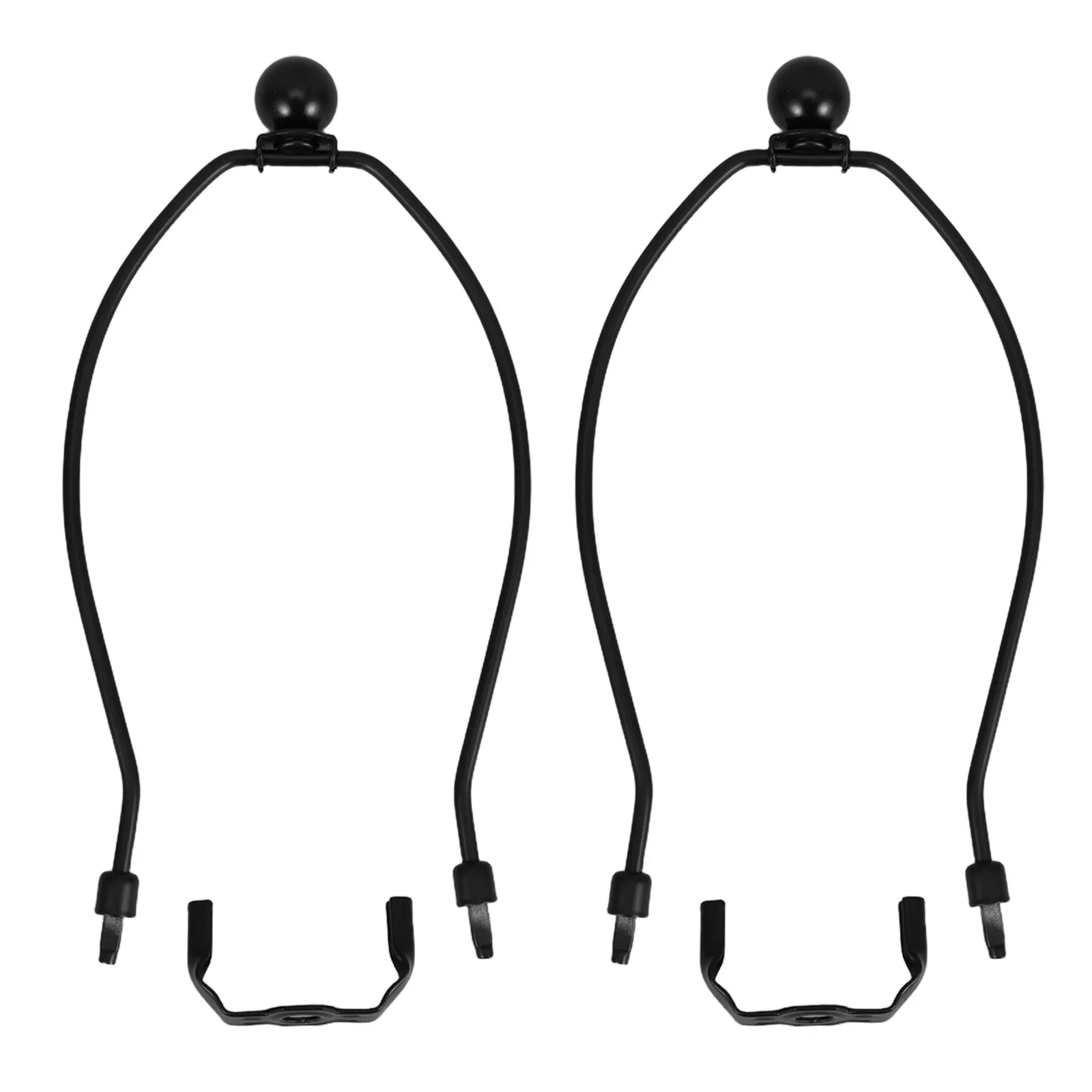 2Pcs Lampshade Holder Bracket Metal Frame Corrosion Resistant Table Floor Lamp Shade Support Replacement Clip Lamp Harp Adapter