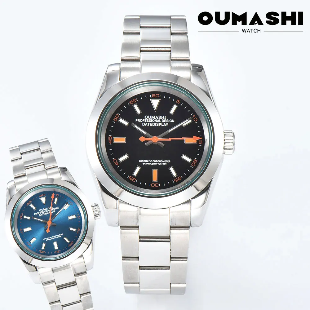 39 mm Luxusuhr NH35 Uhrwerk Businessuhr Saphirglas NH35 wasserdichte Armbanduhr 10 Bar