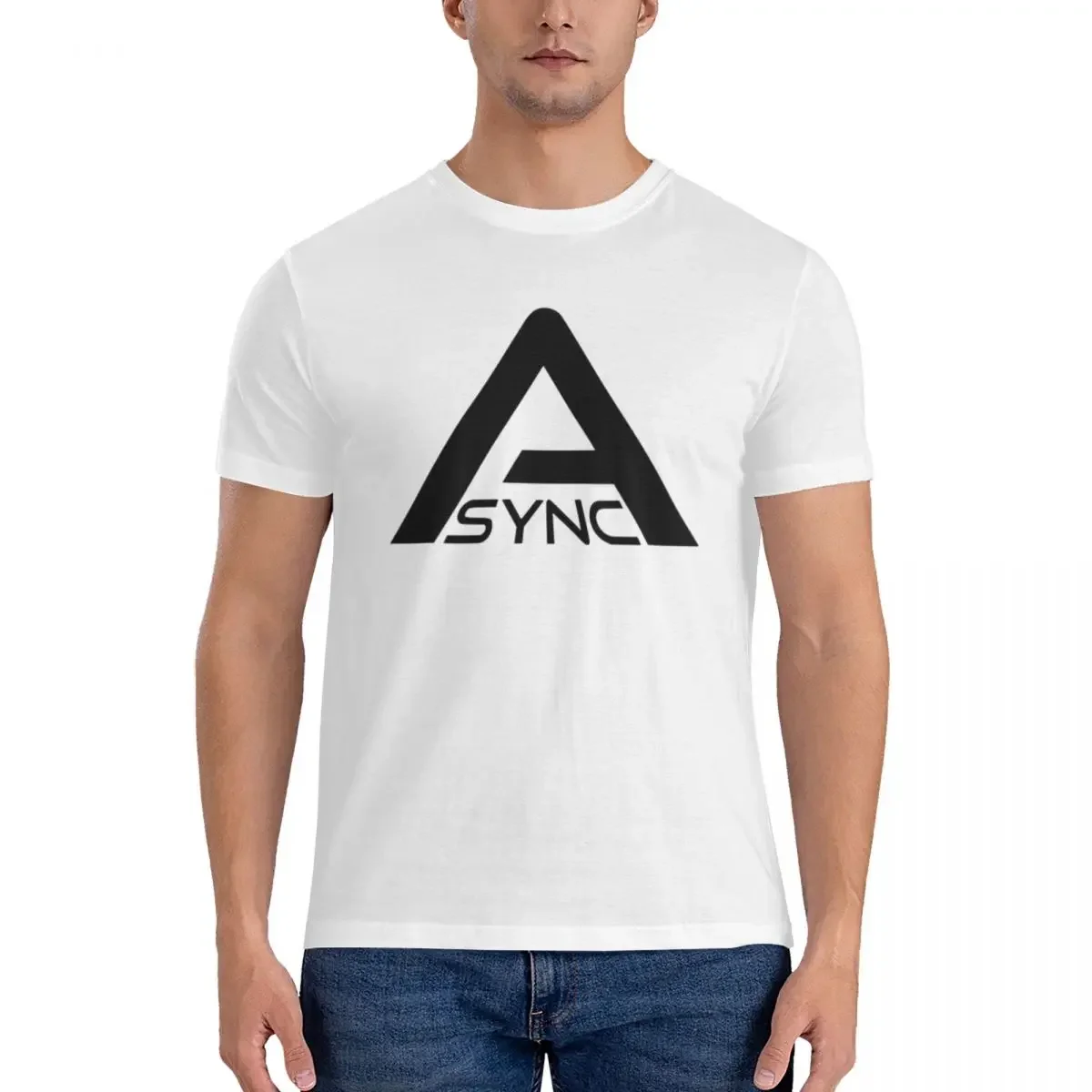 ASYNC - Backrooms High Quality T-Shirt for Men Cotton Oversized T Shirts Men's Tees Short Round Neck Summer Clothes Tops S-6XL