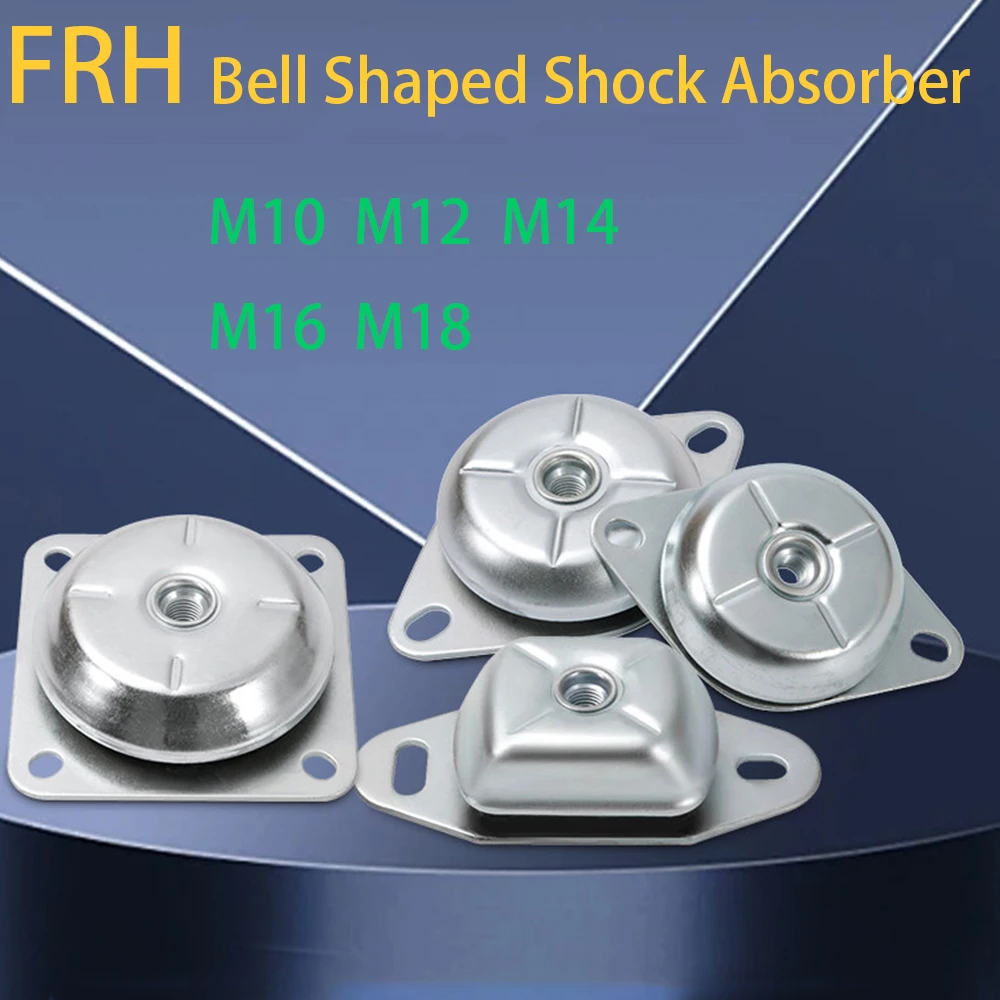 1Pcs M10 M12~M18 FRH Bell Shaped Shock Absorber Oil Resistant And rust Proof Generator Water Pump Air Compressor Shock Absorber