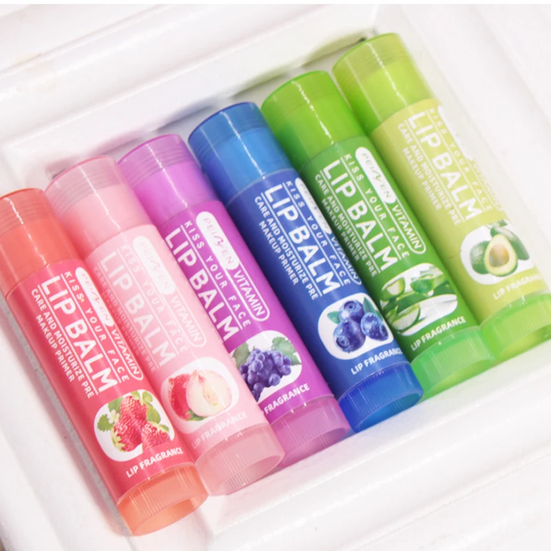 크리스마스 선물 세트 - 가을, 겨울 케어에 딱 맞는 식물성 스쿠알란이 함유된 과일향 보습 립밤 6종