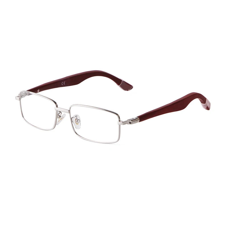 Luxury Brown Rimless Rectangle Men Sunglasses Clear Lens Wood Square Sun Glasses Spectacle Plain Frameless Women Eyewear Shades