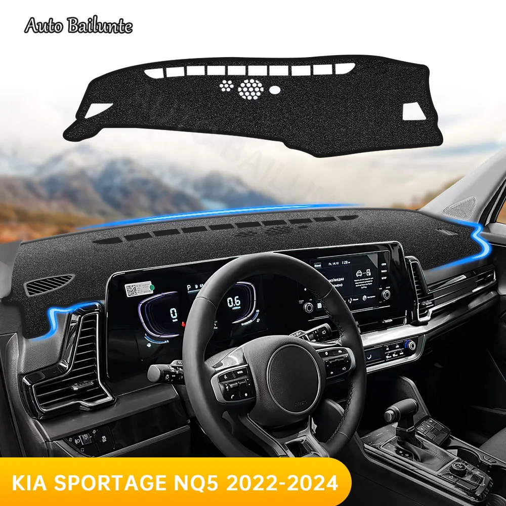 for Kia Sportage NQ5 2022 2023 2024 Car Dashboard Cover Mat Dash Board Sun Shade Anti-UV Pad Accessories