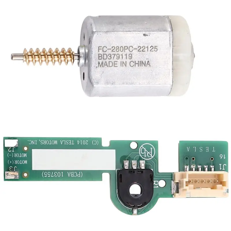 

ABQB-Motor For Tesla Model X Model S Car Charging Cover 12V FC-280PC-22125 Charging Port Cover Board Motor Replacement Part