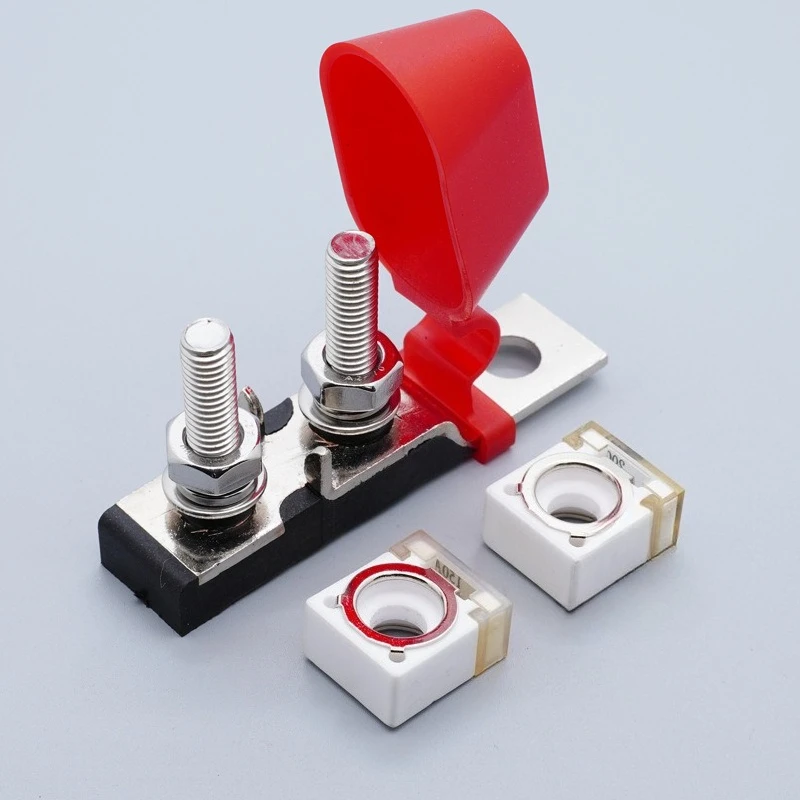 58V MRBF Marine Rated Fuse Block 30A/50A/60A/80A/100A/175A/200A/300A/400A/500A M8 Stud Terminal Fuse for RV Boat Lithium Battery