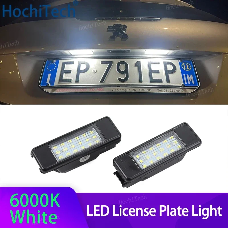 

Для Peugeot 106 1007 207CC 307 308 3008 406 508 607 2x Canbus светодиодная лампа освещения номерного знака для Citroën C2 C3 C5 C5 C6 C8