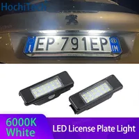 For Peugeot 106 1007 207CC 307 308 3008 406 508 607 2x Canbus LED Number License Plate Light Lamp for Citroën C2 C3 C5 C5 C6 C8