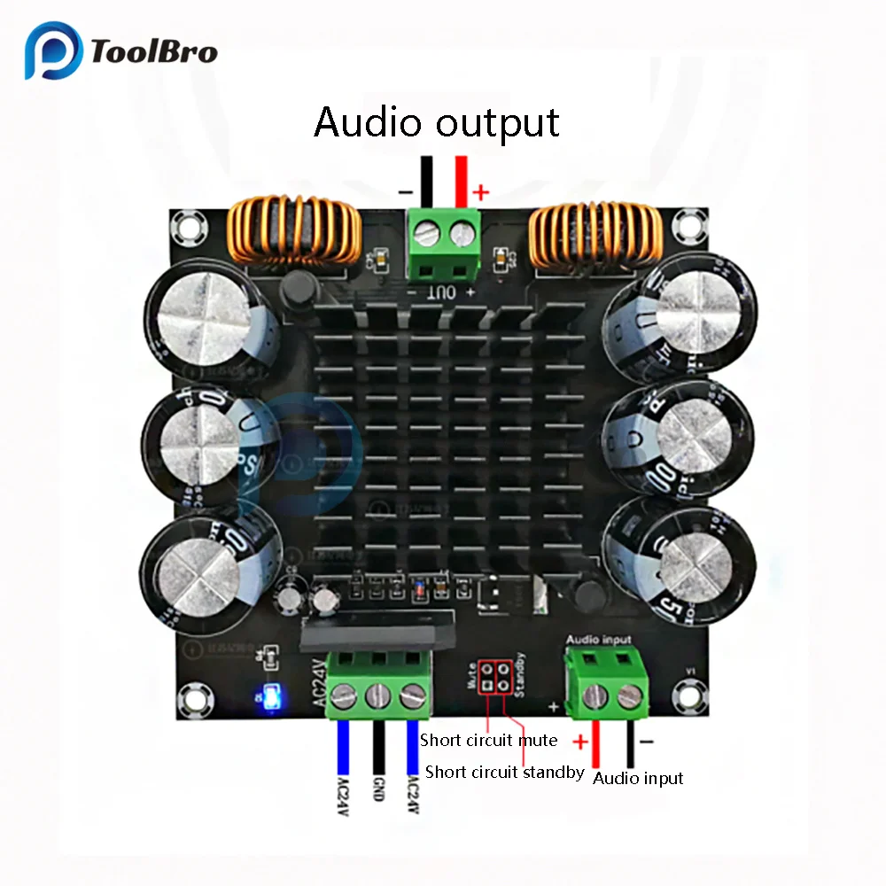 High Power TDA8954TH  Digital Amplifier Board 420W Mono Channel Digital Core BTL Mode Fever Class