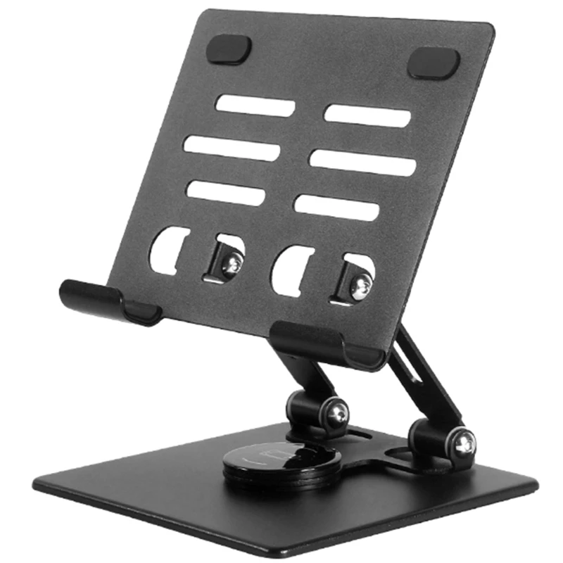 652F Hollowed Notebook Desktop Holder Folding Notebook Stand Multiangle Tablets Stand Holder Bracket Easy to Carry and Use