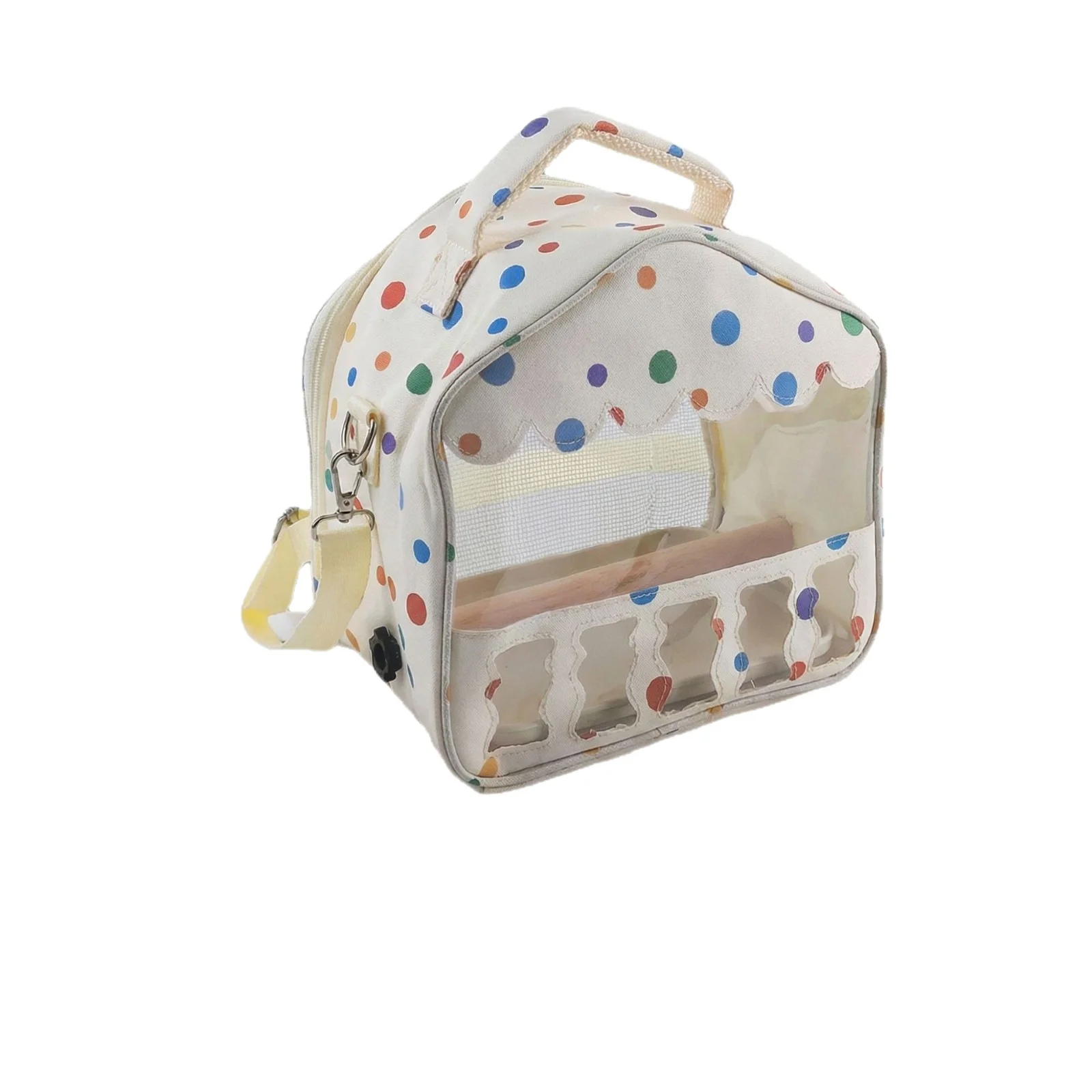 Portable Anti-Escape Pet Carrier for Parrots Small Birds Sugar Gliders Cockatiels Sun Conures-Outdoor Use Autumn Winter