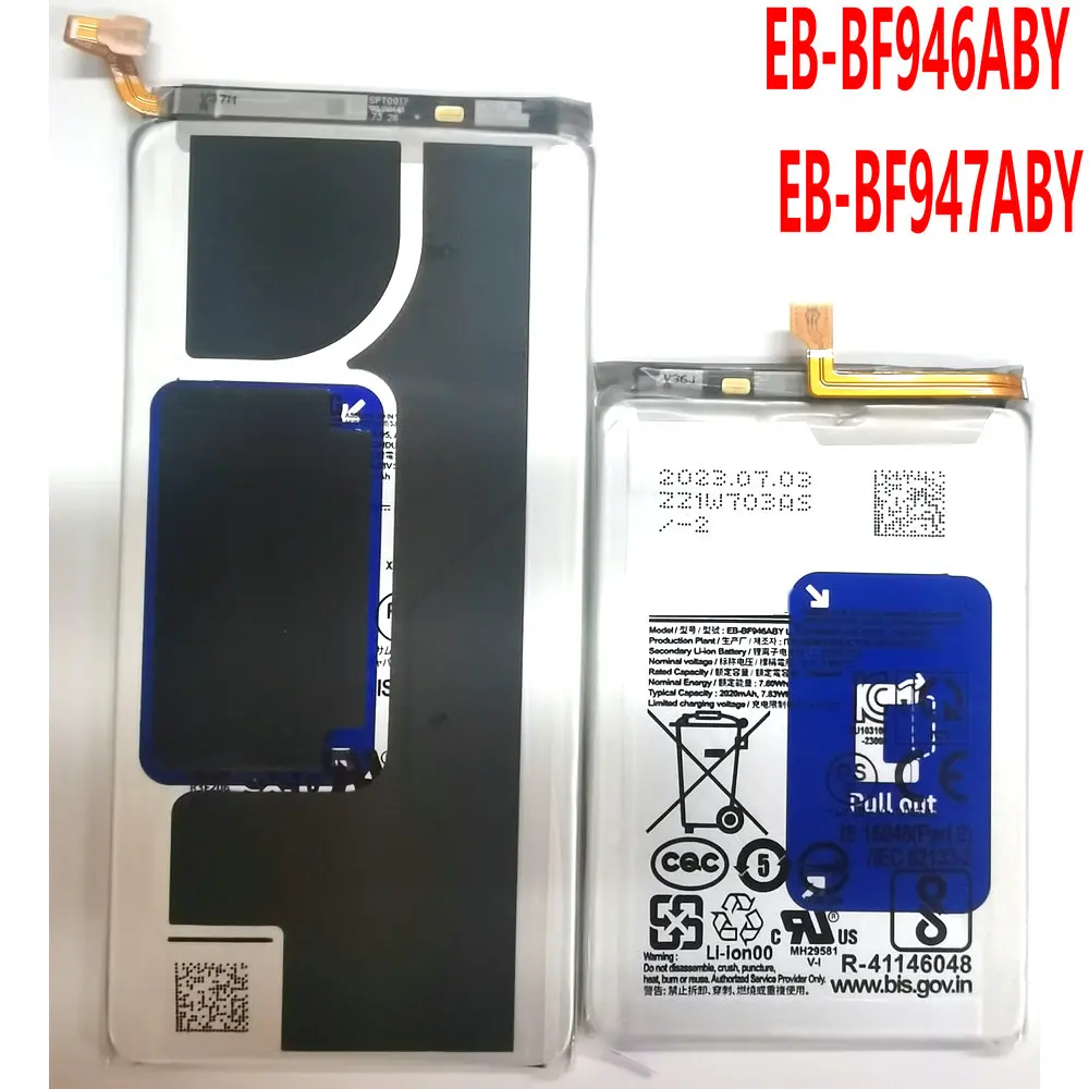 A pair EB-BF946ABY EB-BF947ABY Battery For Samsung Fold 5 F9460 F946 F947 Mobile Phone