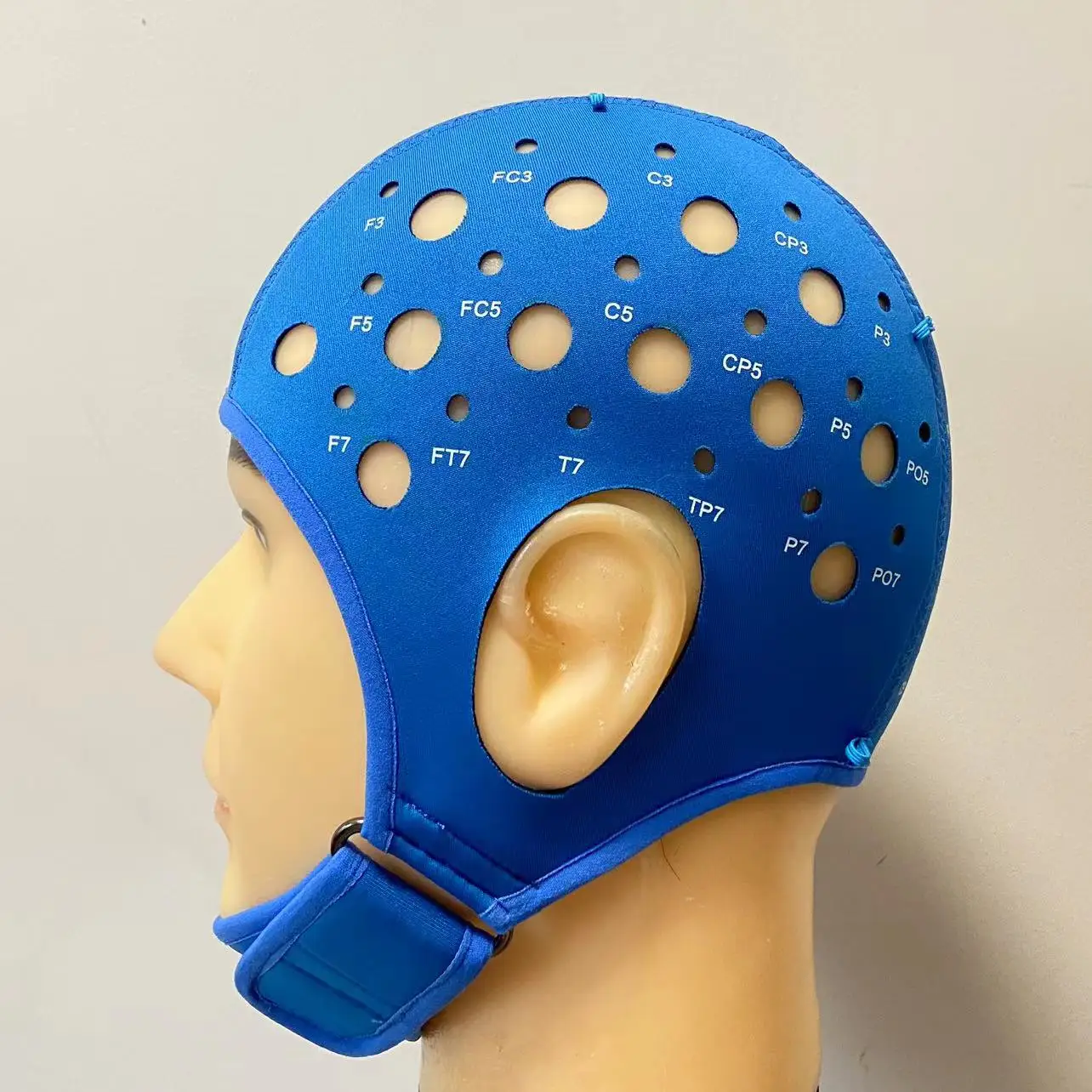 Electroencephalogram Cap Electrode Cap Rubber Sandwich Thickened New Standard EEG Transcranial Positioning Cap Can Be Customized