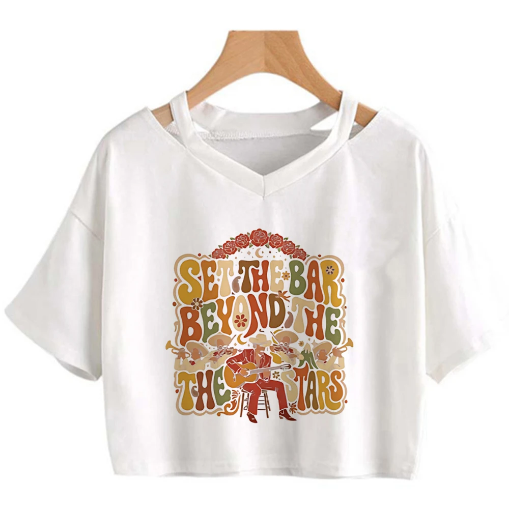 Bruno Mars the Romantic Tour Crop-Top Shoujo lustiges süßes koreanisches Mode-T-Shirt süße Szene Grunge – Detail 6
