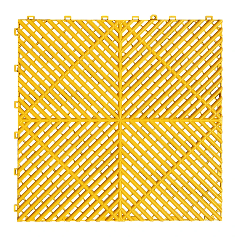 Modulaire antislip vergrendelbare garagevloertegels van PP PVC kunststof voor autodetailing, werkplaatsen en garages