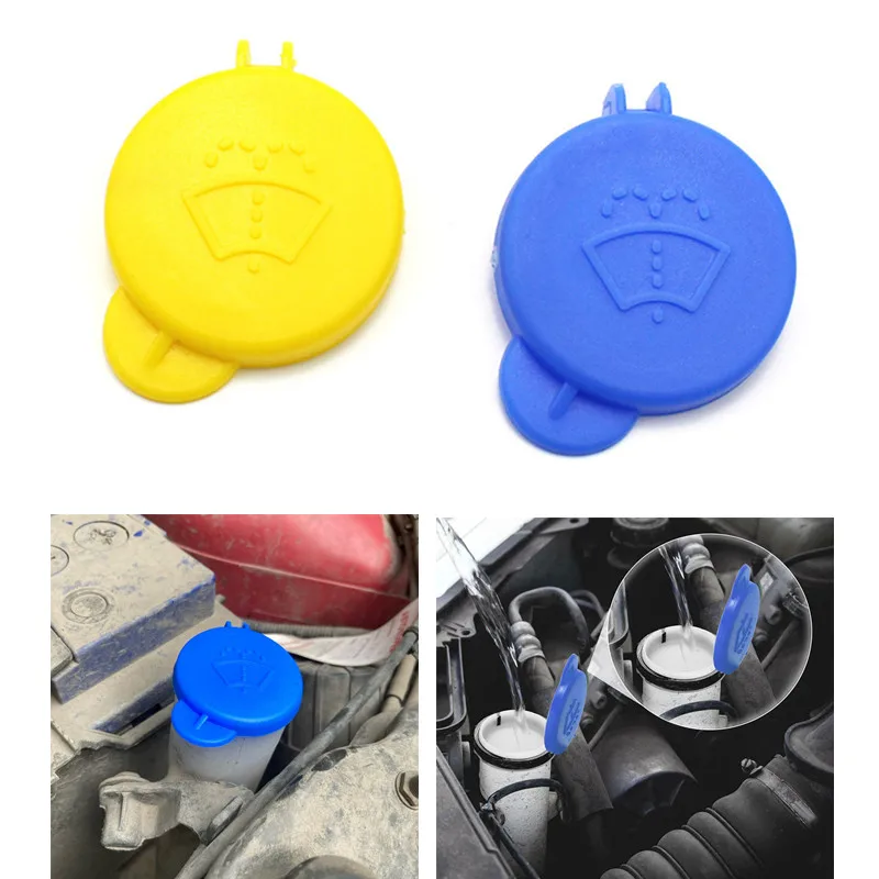 Car Auto Windshield Wiper Washer Fluid Reservoir Cover Water Tank Bottle Lid Cap 1488251 for Ford Fiesta MK5 MK6 2005-2008