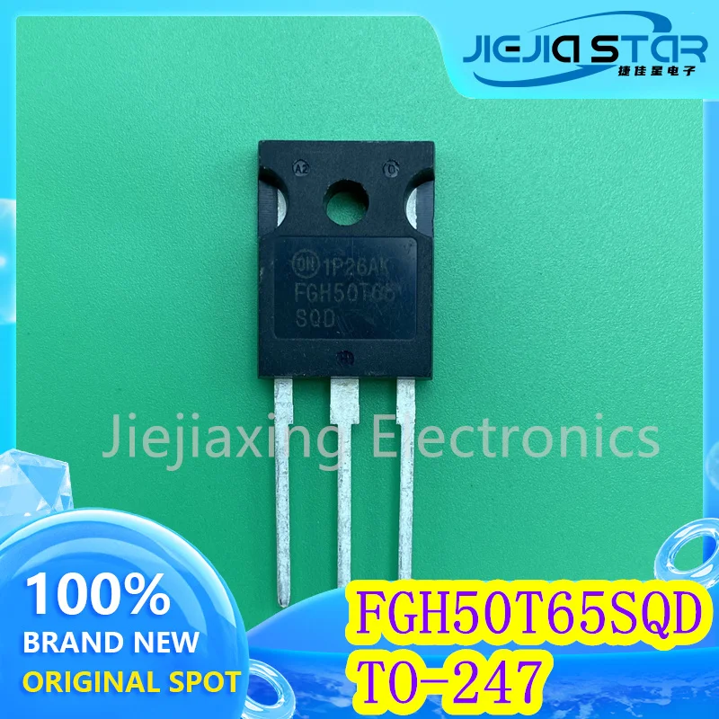 Tubo de efecto de campo MOS TO-100% electrónico, FGH50T65SQD FGH50T65, 247 nuevo y de alta calidad, en stock, 50A650V, 2 piezas