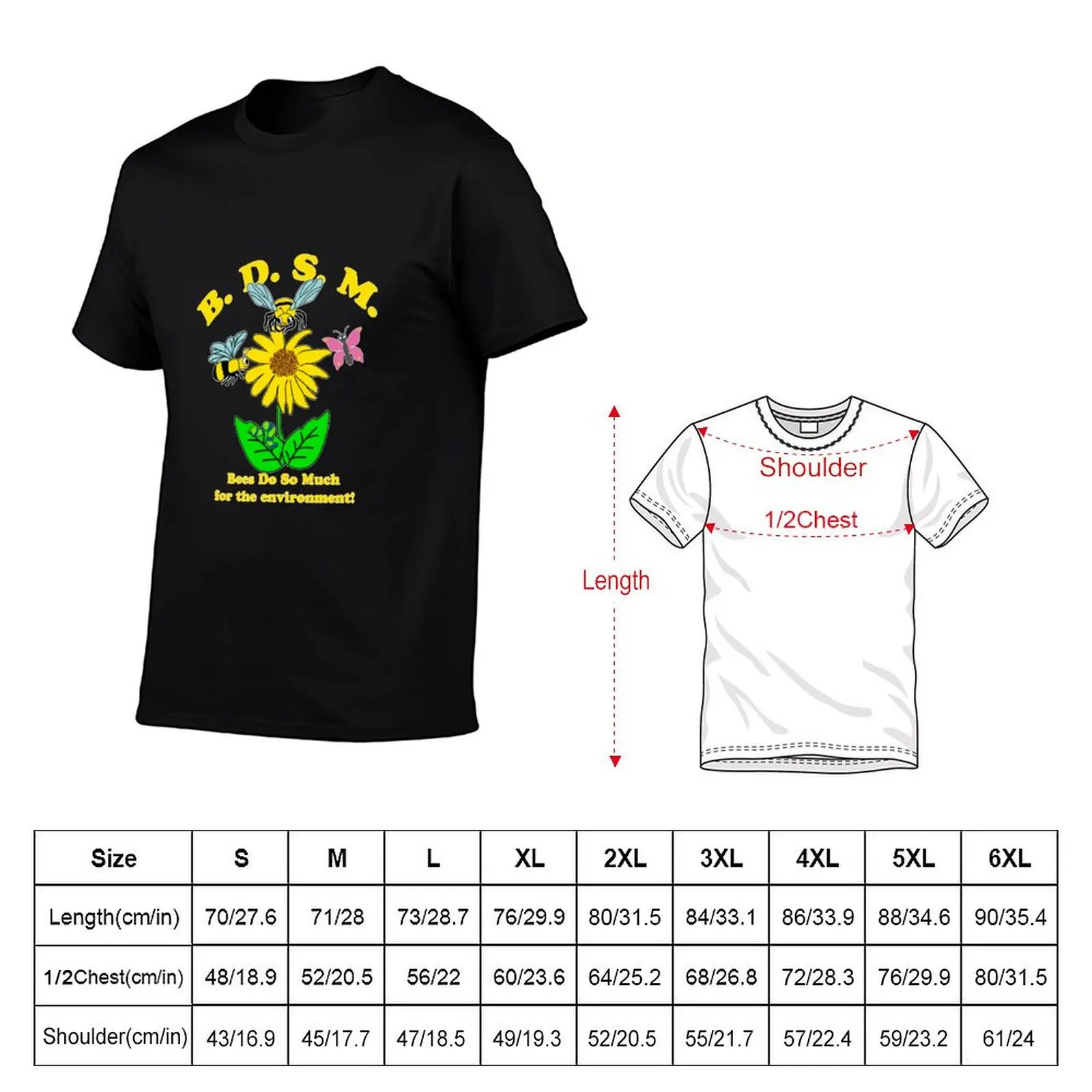 casual t for t for men T-Shirt 100% t shirt shirts cotton BDSM-Bees-Do-So-Much-for-the-environment-- man man shirts