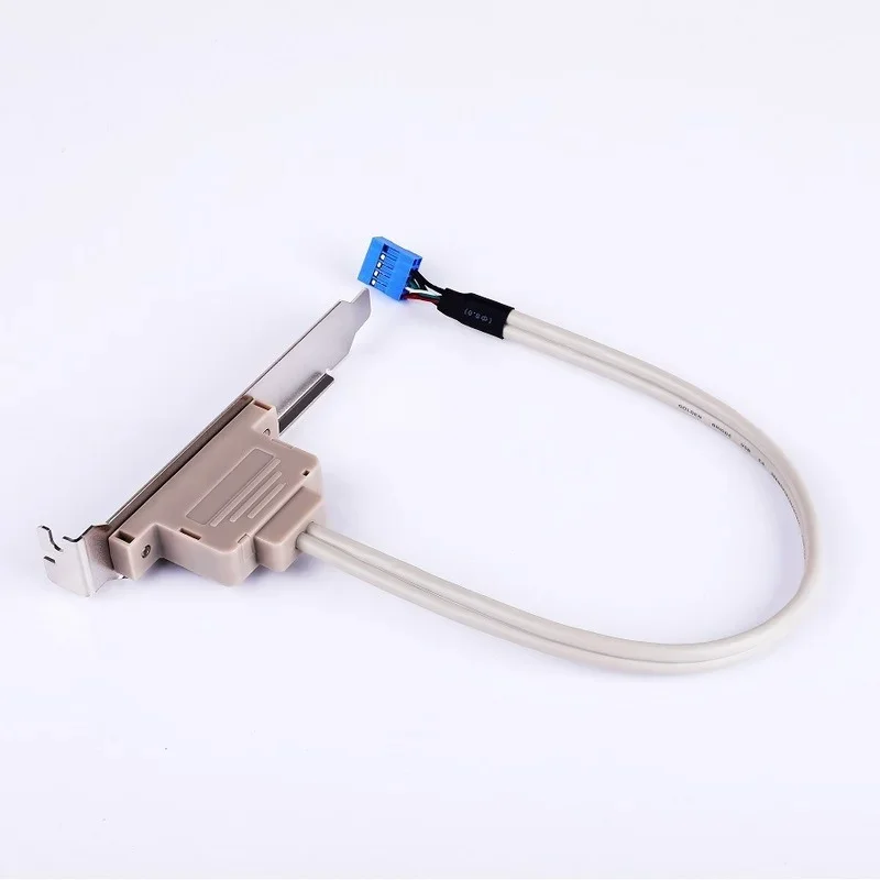 1pc Newest High Qulity Double Port USB Rear Motherboard Extension Cord Desktop PC Case PCI USB 2.0 Baffle Wire