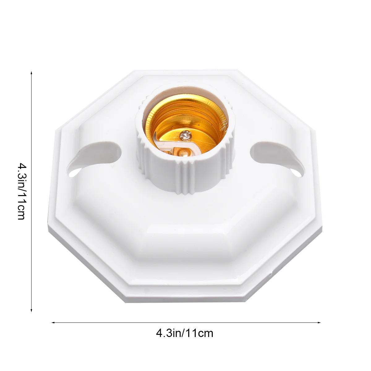 4 قطعة E27 برغي مصباح حامل المثمن الشكل دائم مقاومة للاهتراء مزهرية مضيئة مزودة بقاعدة للمنزل مخزن مكتب ساحة مصباح ديكور حامل