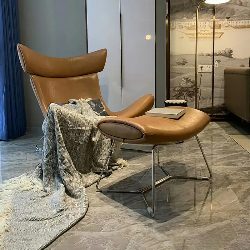Voyage Modern Stainless Steel Elegant Sofa Chair Design Single Seater Comfortable Upholstered Chairs Leisure Living Chair